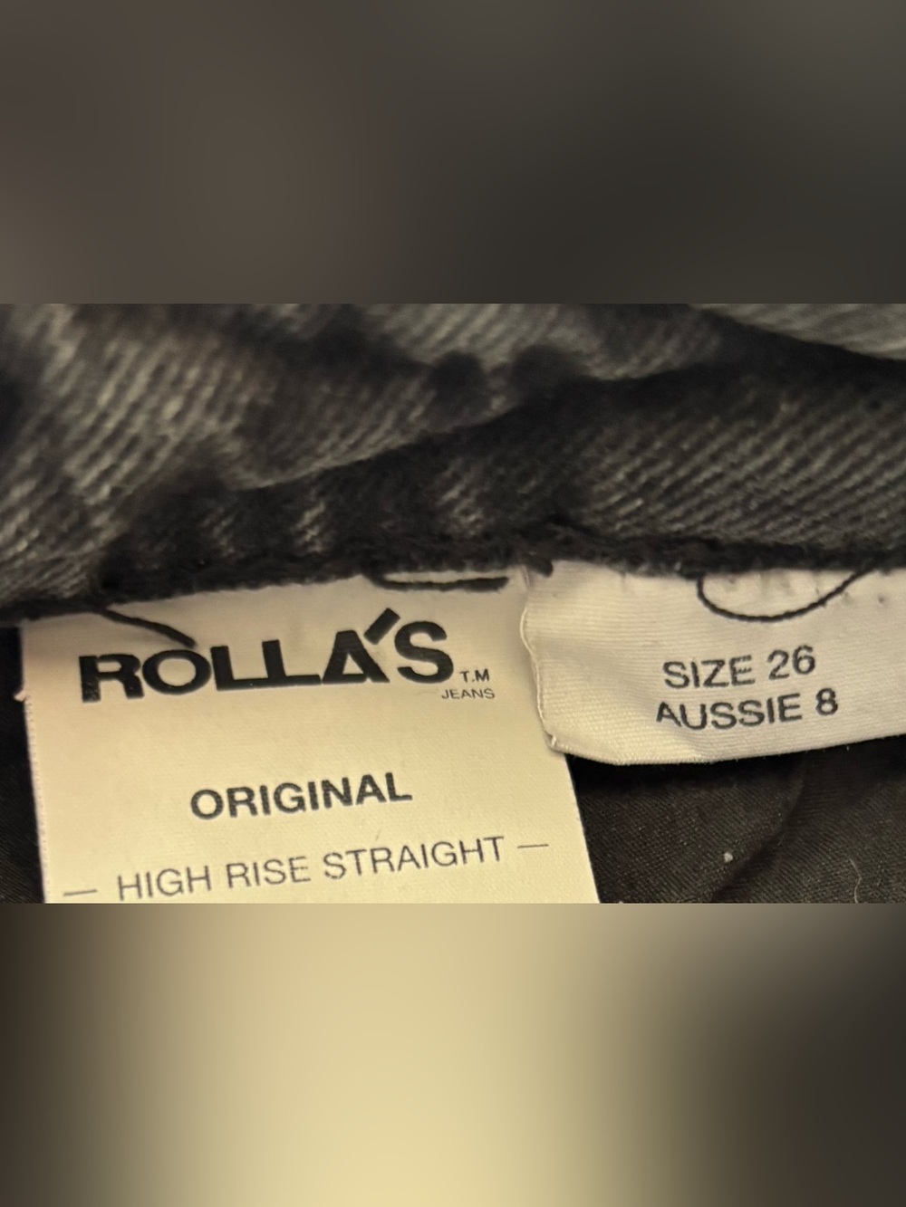 ROLLA'S Black Straight Leg Ripped Jeans - Picture 4 of 5